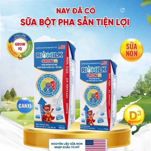 Sữa Pha Sẵn Rio Milk Grow IQ 110ml